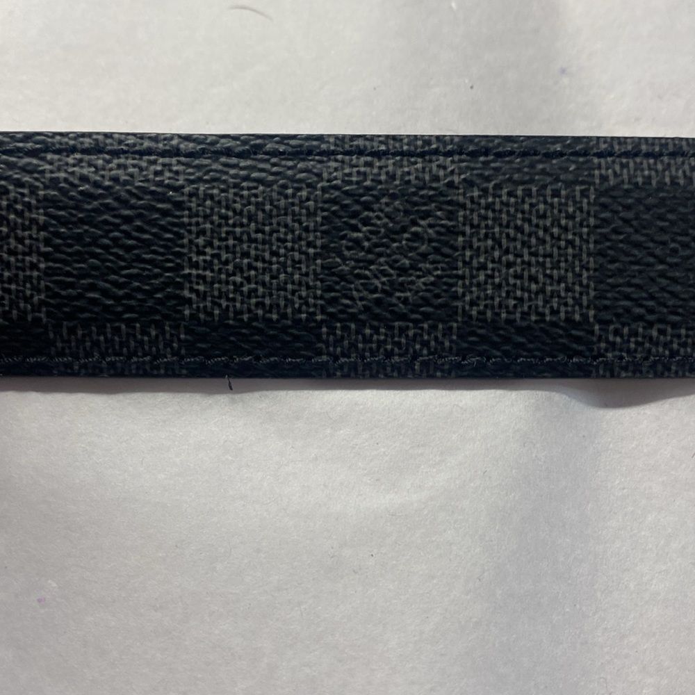Louis Vuitton Men's Damier Black Checkered Belt - Picture 3 of 6